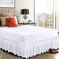 Utopia Bedding Faldón de Cama elástico con Volantes - Microfibra cepillada Suave Caída de los Volantes: 40 cm - (Doble…